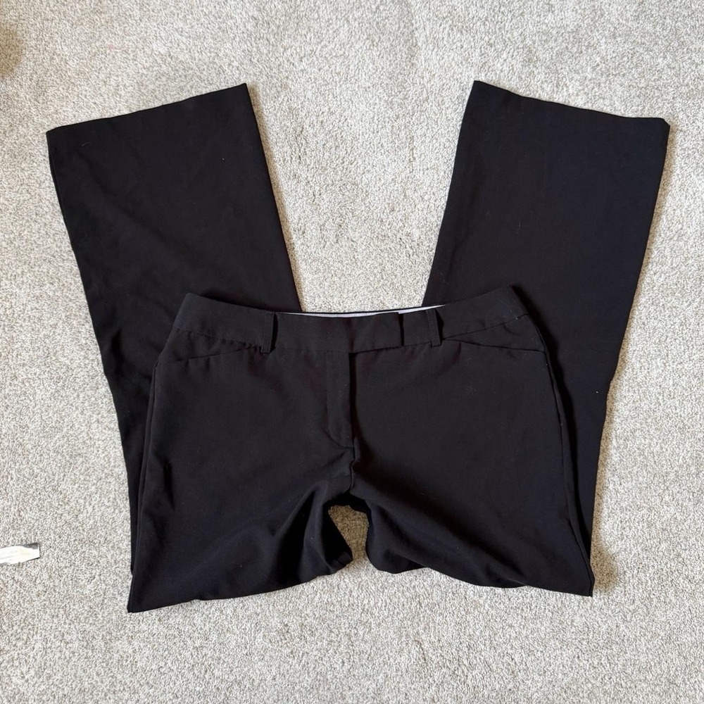 Y2K George Black Mid Rise Flare Trousers — Size 12